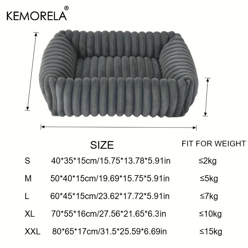 Purely Pawsome™ Orthopedic Plush Dog Bed - High Resilience Support Mattress for Medium & Large Dogs