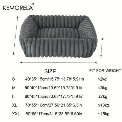 Purely Pawsome™ Orthopedic Plush Dog Bed - High Resilience Support Mattress for Medium & Large Dogs