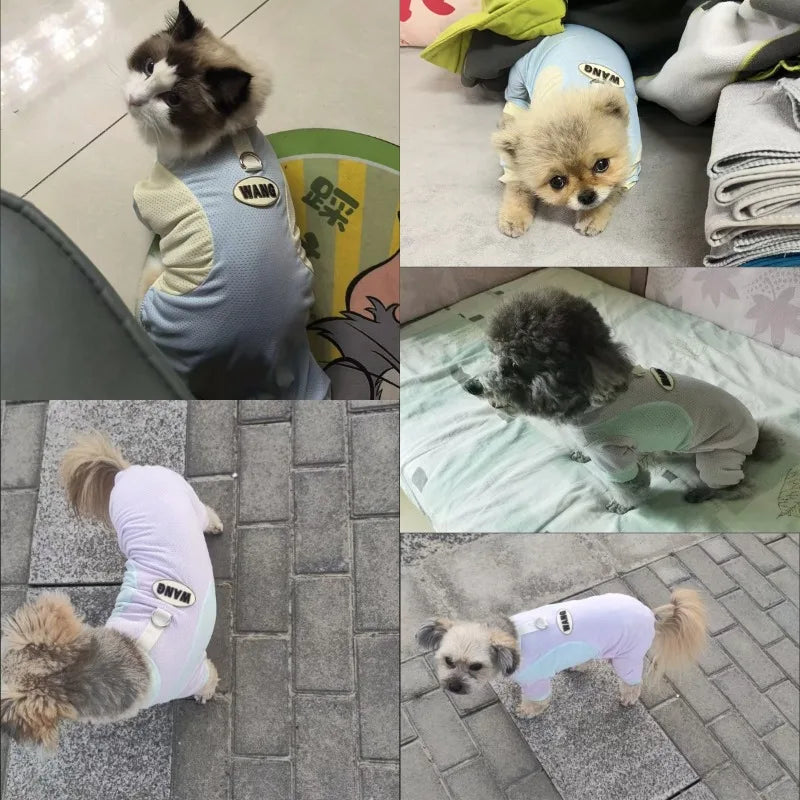 Purely Pawsome™ Ice Silk Dog Cooling Jumpsuit - Breathable Summer Mesh Vest