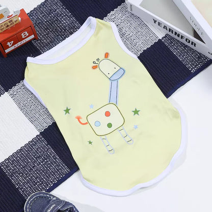 Purely Pawsome™ Cute Summer Cooling Vest - Cartoon Soft Clothing for Dogs
