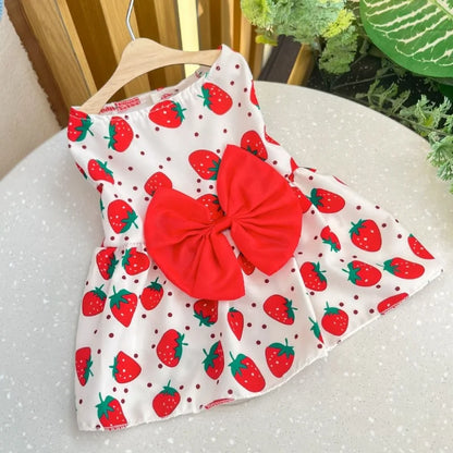 Purely Pawsome™ Adorable Dog Princess Dress - Cute Bow & Lace Summer Outfit