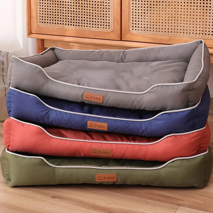 Purely Pawsome™ Four Season Square Dog Bed - Bite-Resistant Waterproof Mattress for Large Dogs