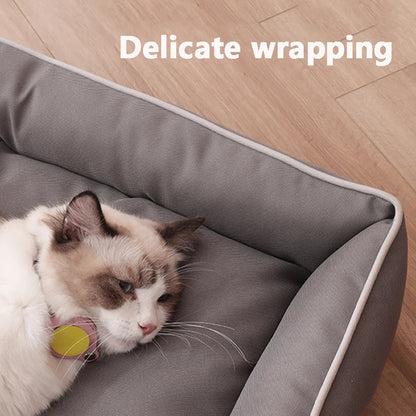 Purely Pawsome™ Four Season Square Dog Bed - Bite-Resistant Waterproof Mattress for Large Dogs