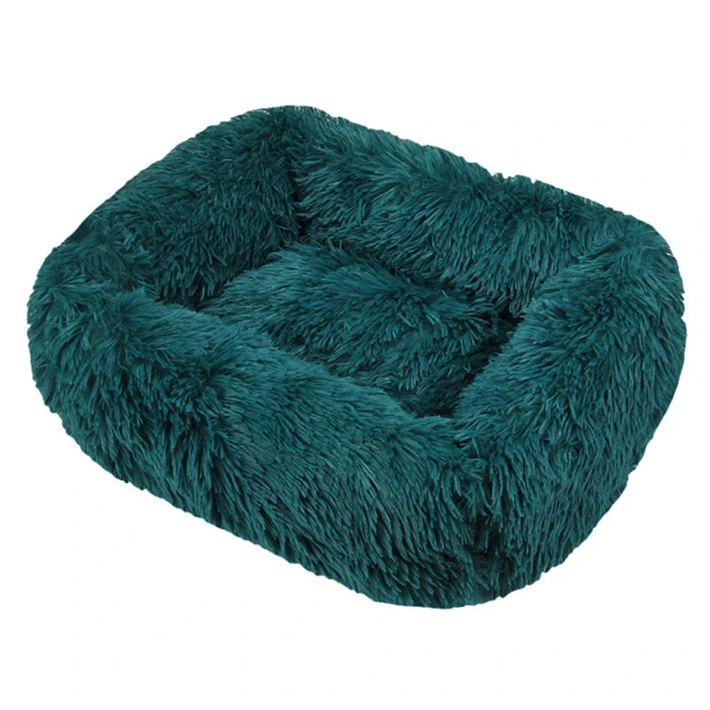Purely Pawsome™ Rectangle Plush Dog Bed - Winter Warm Mat for Small, Medium & Big Pets