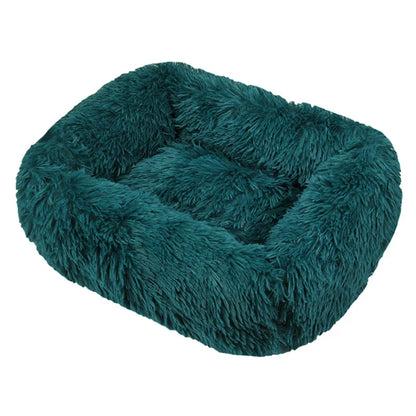 Purely Pawsome™ Rectangle Plush Dog Bed - Winter Warm Mat for Small, Medium & Big Pets