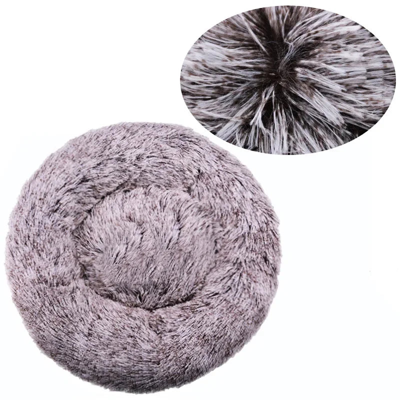 Purely Pawsome™ Round Pet Bed - Super Soft Plush Dog House for Large Dogs (40-90cm, 6 Sizes)