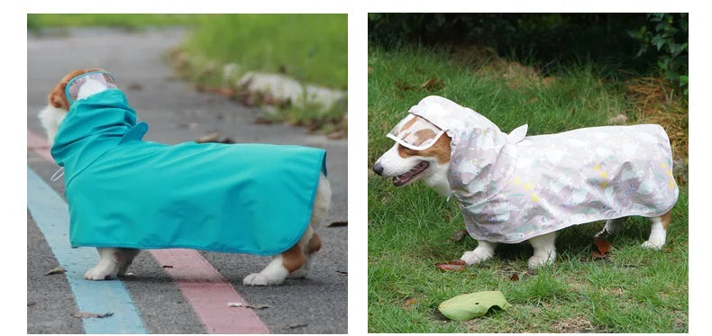 Purely Pawsome™ Waterproof Dog Raincoat - Rain Cloak Jumpsuit for All Dog Sizes (M-9XL)