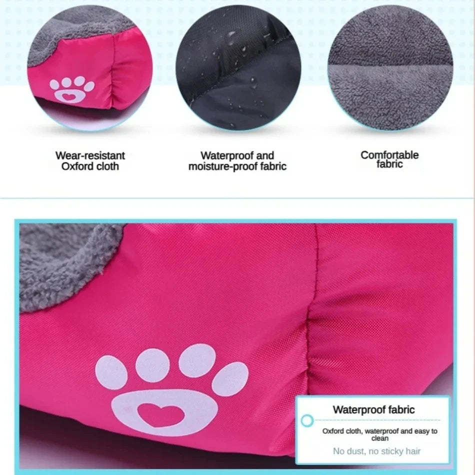 Purely Pawsome™ Soft Square Large Dog Sofa - Elastic Cushion Winter Warm Kennel