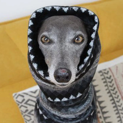 Purely Pawsome™ Winter Fleece Turtleneck Vest - Bohemia Style for Whippets & Italian Greyhounds