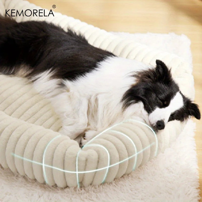 Purely Pawsome™ Orthopedic Plush Dog Bed - High Resilience Support Mattress for Medium & Large Dogs