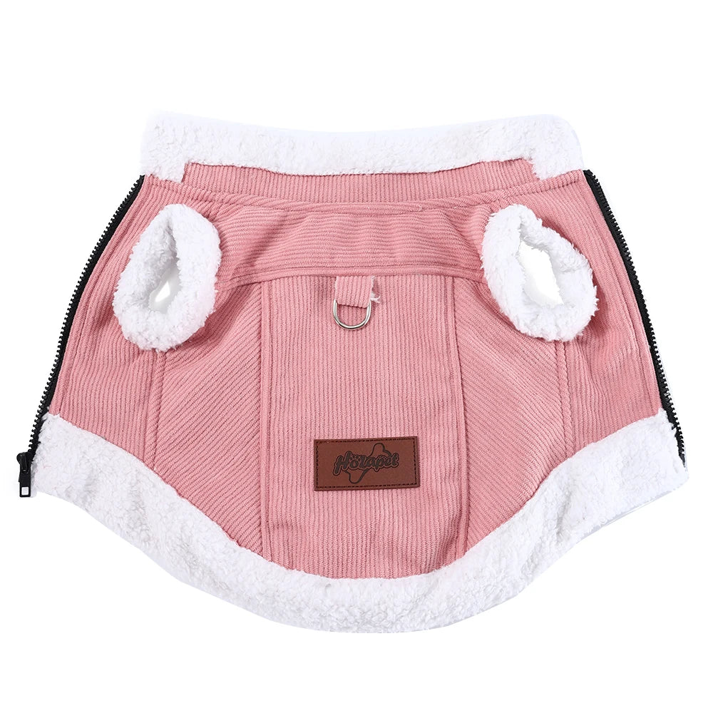 Purely Pawsome™ Warm Winter Fleece Jacket - Windproof Waterproof Coat for Small & Medium Dogs