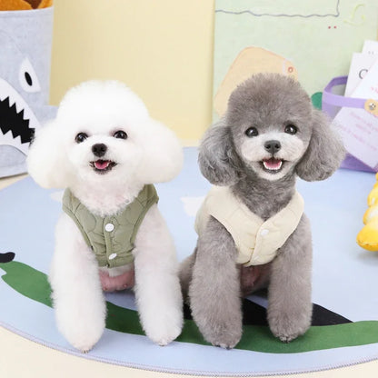 Purely Pawsome™ Warm Winter Pet Vest Jacket - Cotton Coat for Small & Medium Puppies