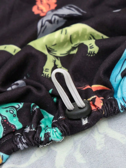 Purely Pawsome™ Small Dog Pajamas - Cute Dinosaur Print Stretchy Summer Onesie