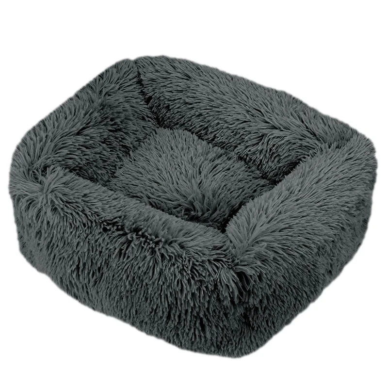 Purely Pawsome™ Rectangle Plush Dog Bed - Winter Warm Mat for Small, Medium & Big Pets