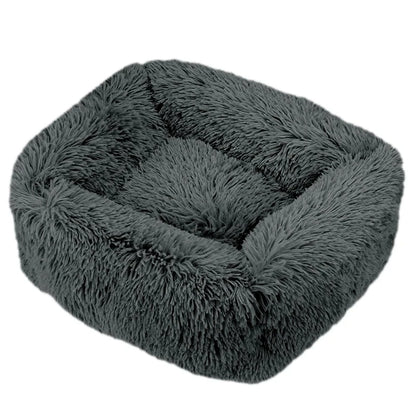 Purely Pawsome™ Rectangle Plush Dog Bed - Winter Warm Mat for Small, Medium & Big Pets