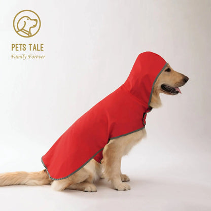 Purely Pawsome™ Waterproof Double-Layer Dog Raincoat - Bright Yellow Reflective Puppy Rain Jacket for Small & Medium Dogs