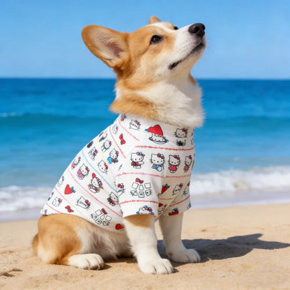 Purely Pawsome™ Fashionable Sanrio Pet T-Shirt - Soft Printed Sleeveless Top