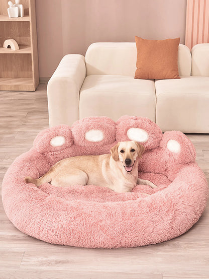 Purely Pawsome™ Fluffy Winter Dog Bed - Plush Kennel Sofa Basket for Large Dogs