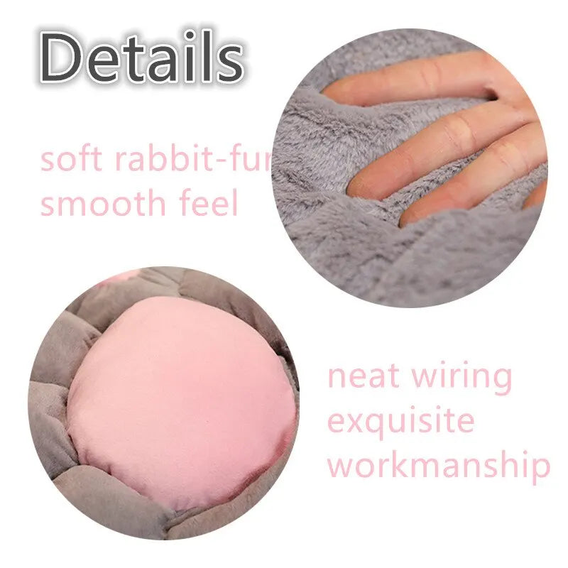 Purely Pawsome™ Kawaii Cat Paw Plush Cushion - 70x60cm Soft Stuffed Floor Chair Sofa Pad