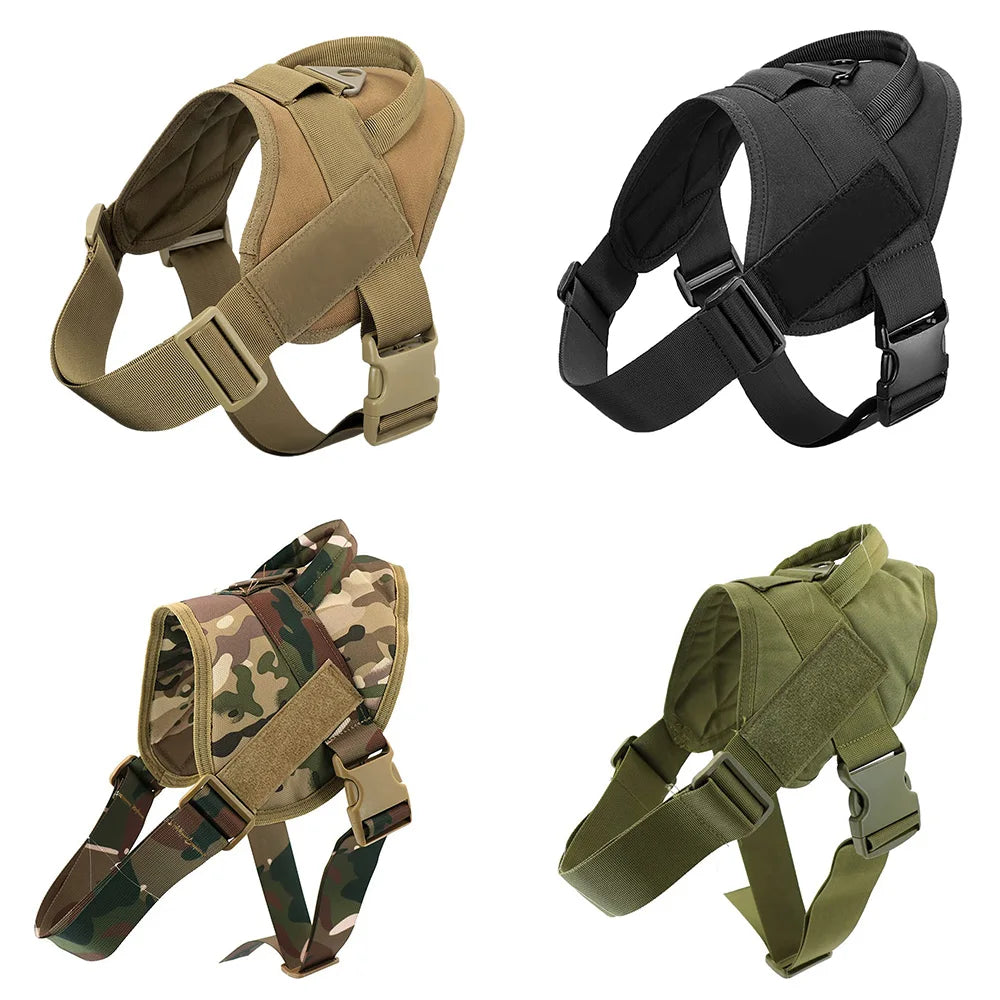 Purely Pawsome™ Tactical Dog Vest - Training Military Patrol Service Dog Harness with Handle