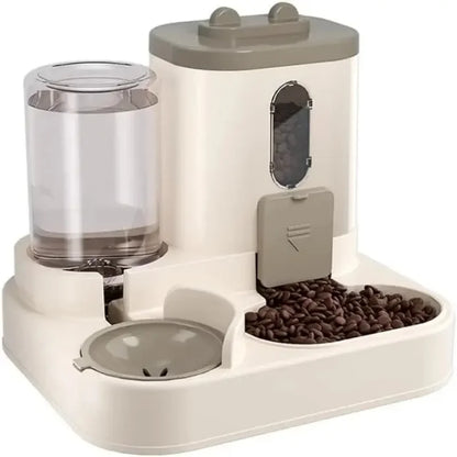 Purely Pawsome™ Automatic Pet Feeder & Waterer Set - Leak-Proof Gravity Design