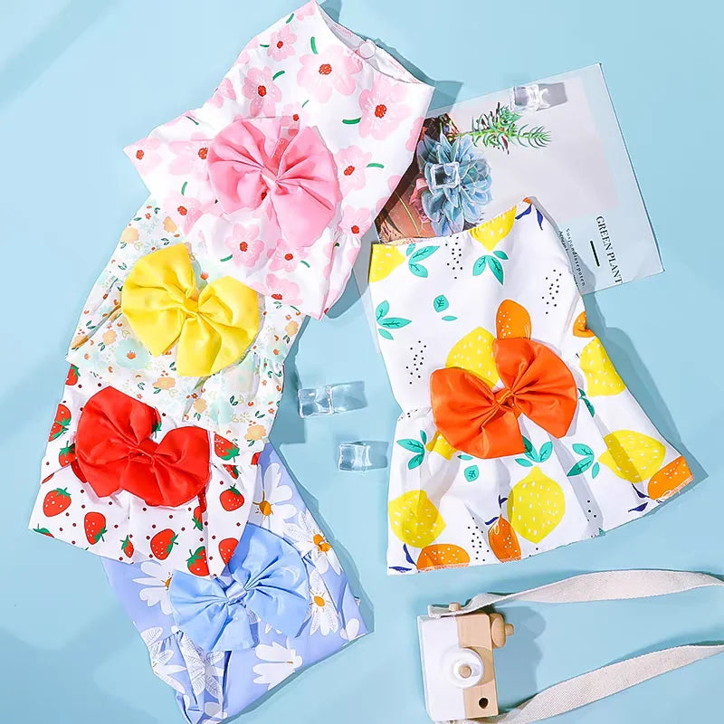 Purely Pawsome™ Adorable Dog Princess Dress - Cute Bow & Lace Summer Outfit