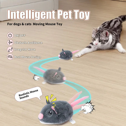 Purely Pawsome™ Electric Interactive Mouse Cat Toy - Funny Plush Smart Pet Movement Toy