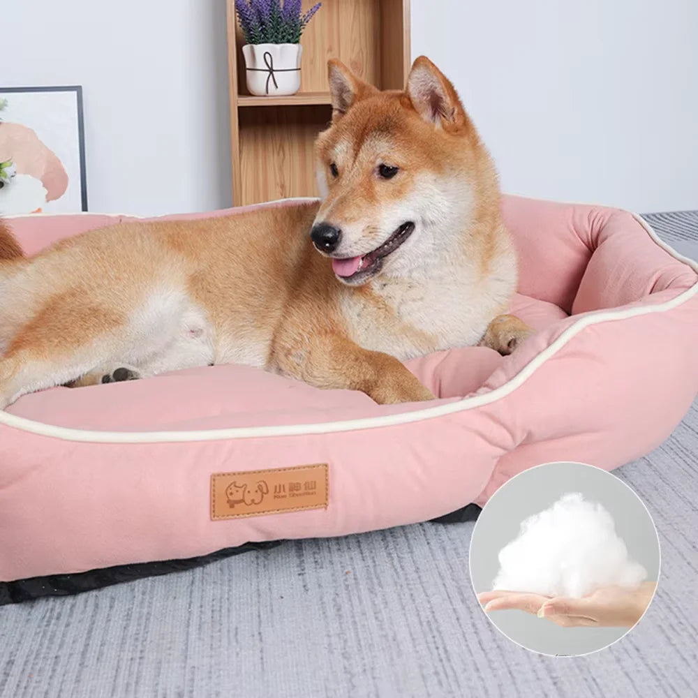 Purely Pawsome™ Pet Sofa Sleeping Bed - Large Dog House with Winter Warm Cushion