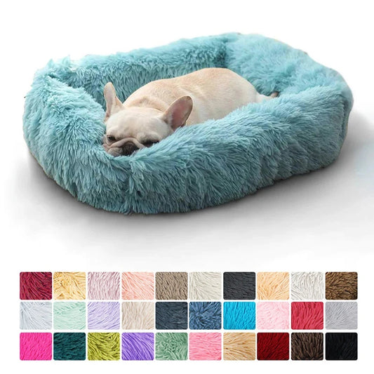 Purely Pawsome™ Rectangle Plush Dog Bed - Winter Warm Mat for Small, Medium & Big Pets