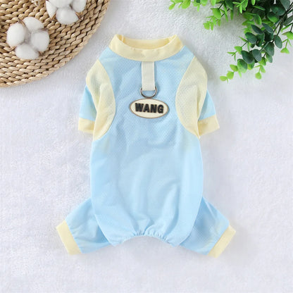 Purely Pawsome™ Ice Silk Dog Cooling Jumpsuit - Breathable Summer Mesh Vest