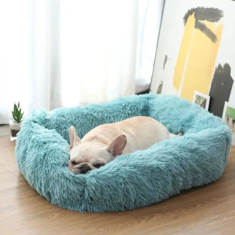 Purely Pawsome™ Rectangle Plush Dog Bed - Winter Warm Mat for Small, Medium & Big Pets
