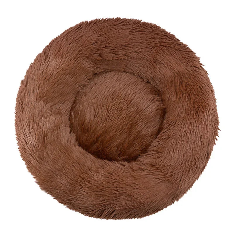 Purely Pawsome™ Round Pet Bed - Super Soft Plush Dog House for Large Dogs (40-90cm, 6 Sizes)