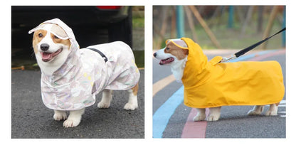 Purely Pawsome™ Waterproof Dog Raincoat - Rain Cloak Jumpsuit for All Dog Sizes (M-9XL)