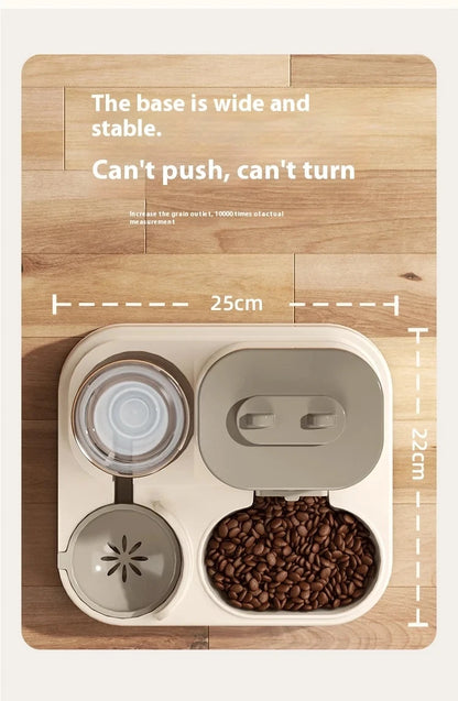 Purely Pawsome™ Automatic Pet Feeder & Waterer Set - Leak-Proof Gravity Design