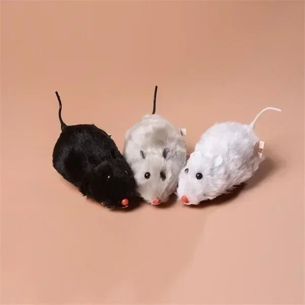Purely Pawsome™ Lifelike Plush Mouse Toy - Funny Running Rat for Cats Dogs Tail Mouse Pets