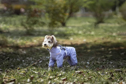 Purely Pawsome™ Dog Raincoat with Harness - Waterproof 4-Leg Rain Jacket for Small Dogs