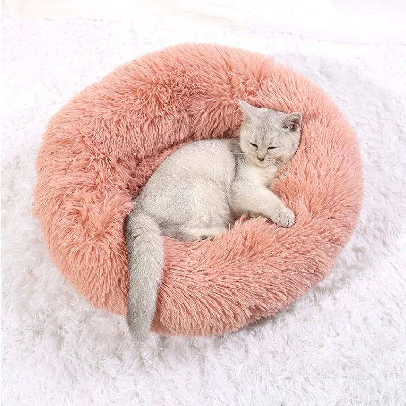 Purely Pawsome™ Round Pet Bed - Super Soft Plush Dog House for Large Dogs (40-90cm, 6 Sizes)