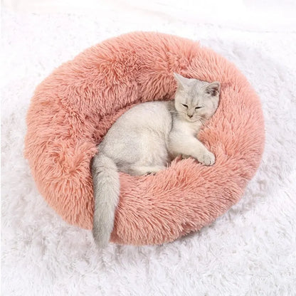 Purely Pawsome™ Round Pet Bed - Super Soft Plush Dog House for Large Dogs (40-90cm, 6 Sizes)