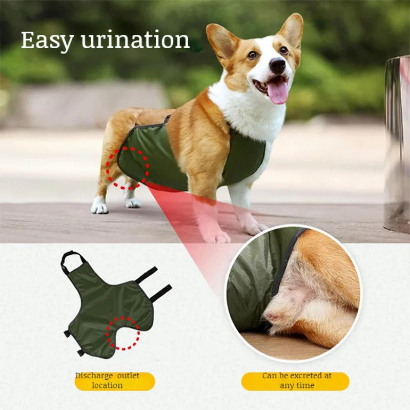 Purely Pawsome™ Dog Belly Cover - Breathable Anti-Dirty Waterproof Belly Band Apron