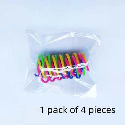 Purely Pawsome™ Cat Spring Toys - 4pcs Wide Durable Heavy Gauge Colorful Coil Springs