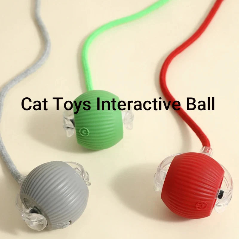 Purely Pawsome™ Cat Interactive Ball Toy - Automatic Rolling Rechargeable Smart Kitten Ball
