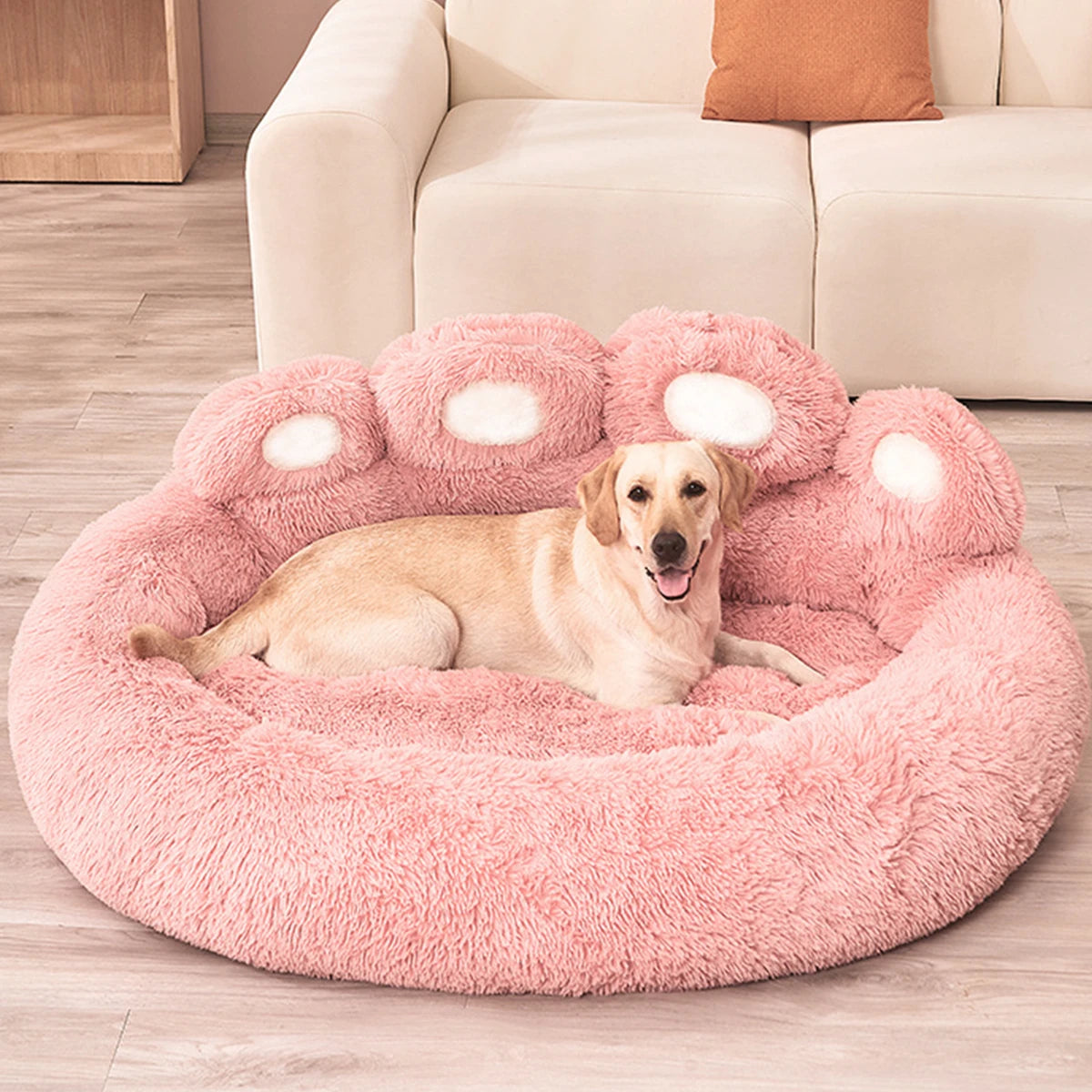 Purely Pawsome™ Fluffy Winter Dog Bed - Plush Kennel Sofa Basket for Large Dogs
