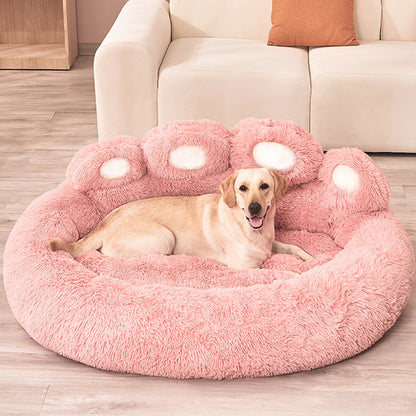 Purely Pawsome™ Fluffy Winter Dog Bed - Plush Kennel Sofa Basket for Large Dogs