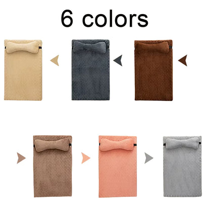 Purely Pawsome™ Warm Calming Dog Bed - Fluffy Plush Mat with Removable Winter Cover