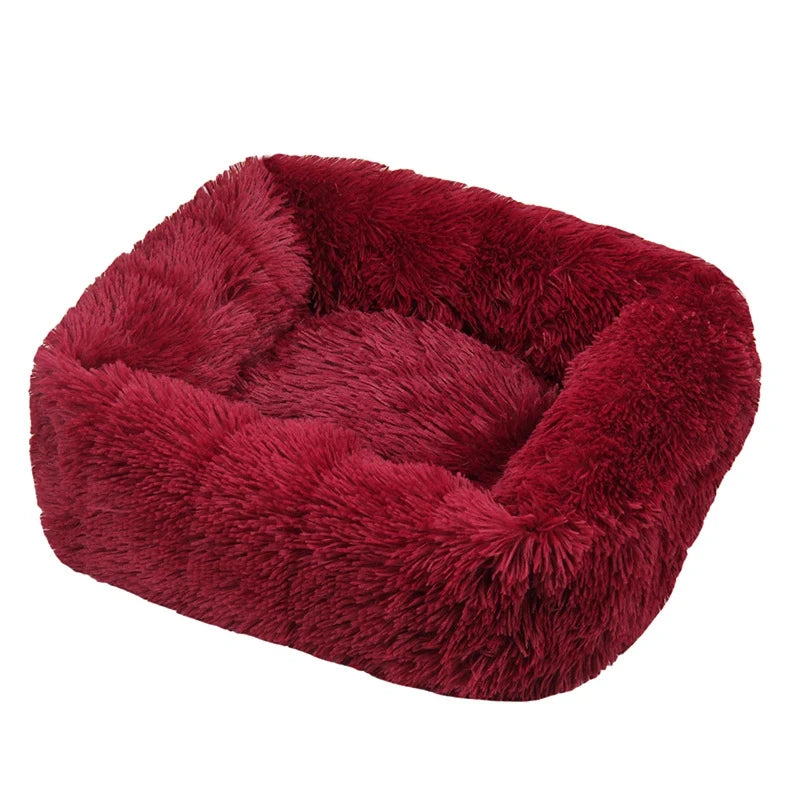 Purely Pawsome™ Rectangle Plush Dog Bed - Winter Warm Mat for Small, Medium & Big Pets
