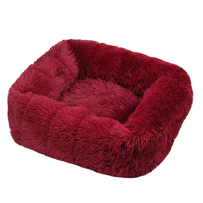 Purely Pawsome™ Rectangle Plush Dog Bed - Winter Warm Mat for Small, Medium & Big Pets