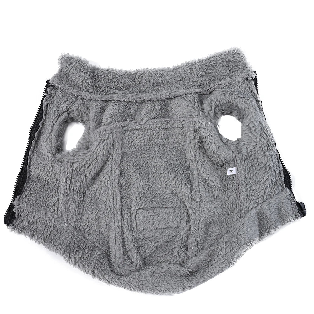 Purely Pawsome™ Warm Winter Fleece Jacket - Windproof Waterproof Coat for Small & Medium Dogs