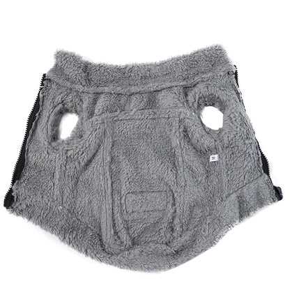 Purely Pawsome™ Warm Winter Fleece Jacket - Windproof Waterproof Coat for Small & Medium Dogs