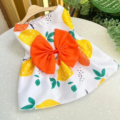 Purely Pawsome™ Adorable Dog Princess Dress - Cute Bow & Lace Summer Outfit