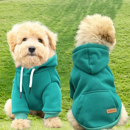 Purely Pawsome™ Warm Fleece Dog Hoodie - Outdoor Vest for Small & Medium Dogs